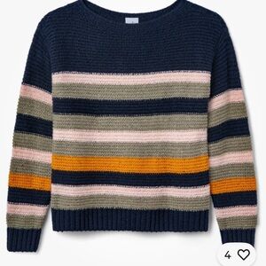 CAbi Boathouse Multicolor Striped Sweater Small S #4855 NWOT